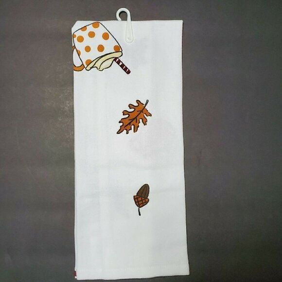 Kitchen Tea Towels Pumpkin Spice Latte Halloween - Picture 4 of 10